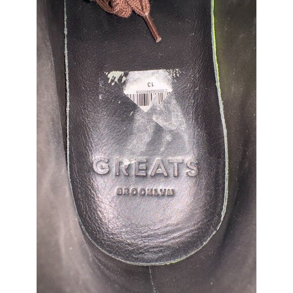 Greats Brooklyn $190 Men\'s Waterproof Chukka Boots Size EU 46 US 13 Leather EUC main image 11
